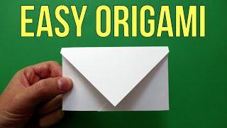 How to make paper Envelope - No glue or tape, very easy DIY 