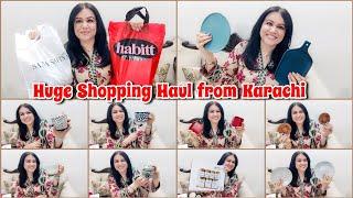 My Huge Shopping Haul for My House | Gul Plaza , Habitt, Sana Safinaz, rex Centre & atrium huge Haul