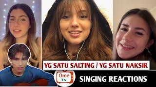 Pria Indonesia jadi idaman Bule bule cantik setelah di Nyanyiin wkwk | SINGING REACTIONS OmeTV