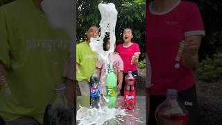 Fanta, 7up and Mentos, Pepsi VS mentos