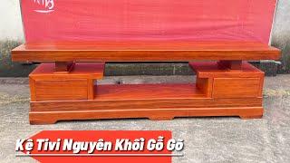 Báo giá kệ tivi nguyên khối gỗ gõ đỏ đang Hot nhất hiện nay