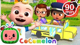 Wheels on the Bus on the Playground | CoComelon | Songs and Cartoons | Best Videos for Babies