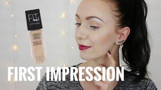 Foundation für trockene Haut? |Maybelline Fit me Luminous & Smooth Foundation | First Impression