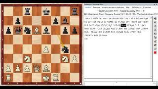 Topalov,Veselin - Kasparov,Garry 1-0 B81(Sicilian defense) Moscow 1994