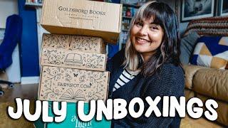 July Book Unboxing! Fairyloot, GSFF & Special Editions 2024