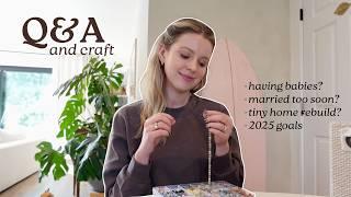 VLOG: let's do a Q+A while crafting together (day in my life!)