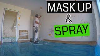 How To Mask a Room Up With Wood Floors For Spray Painting