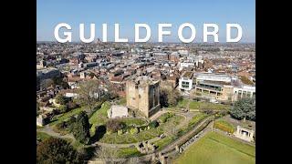 The Beauty of Guildford from the Air - Castle & Cathedral | 4K Cinematic Drone | England, UK