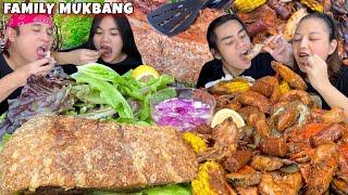 Seafood Boiled & Lechon Kawali Mukbang Family Mukbang