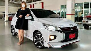 รีวิว Mitsubishi Mirage Smart CVT 2024 สีขาว 586,000บาท แต่งสวยครบมีคุณภาพ ดอกเบี้ยต่ำฟรีแพคเกจ 5 ปี