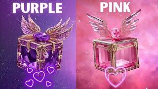 Choose your gift || 2 gift box challenge || purple vs pink #wouldyourather