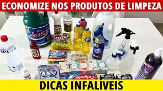 Como economizar na compra de produtos de limpeza e higiene