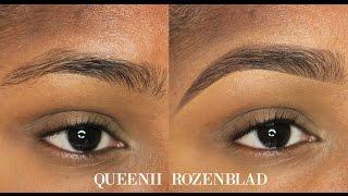 "Natural" Eye Brow tutorial using Pencil - Queenii Rozenblad