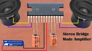 How to Make Stereo Bridemode Amplifier With 4440 IC at Home / Simple & Powerful Heavy Bass Amplifier