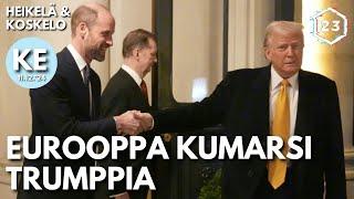 Euroopan johtajat kumarsivat Trumpia | Heikelä & Koskelo 23 minuuttia | 1047