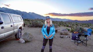 IT'S SO BEAUTIFUL HERE! TRUCK CAMPING in the EASTERN SIERRA