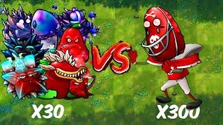 PVZ 1 Fusion Challenge! 300 Plants Fusion VS 300 Football Nut Zombie - Who Will Win?