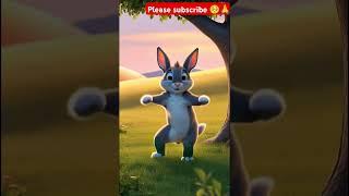funny rabbit dance on grass #speed #ai #funny #facts #animals