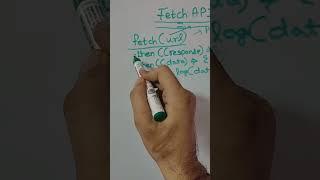 Learn Fetch API to Make HTTP Get Request to REST API in 60 Seconds #shorts