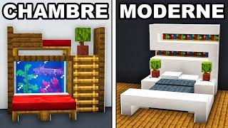 10 BUILDS HACKS pour TA CHAMBRE sur Minecraft !