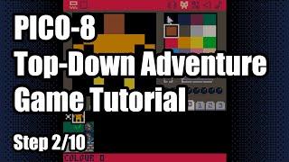 PICO-8 Top-Down Adventure Game Tutorial - Step 2/10