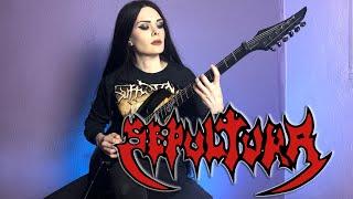 Sepultura  - Troops of Doom (guitar cover by Elena Verrier)