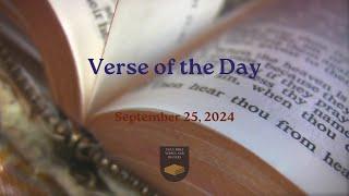 Verse of the Day - September 25, 2024