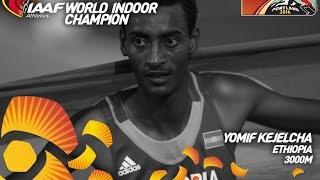 Ethiopia -- Yomif Keljecha wins 3000m (the 2016 IAAF World Indoor Championship)