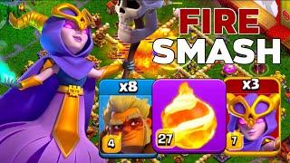 Unstoppable Smash: TH16 Warden Fireball Druid & Super Witch Legend League Attacks!