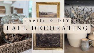 FALL Thrift & DIY //  Fall Decorate with Me // Low-Key Fall Decorating