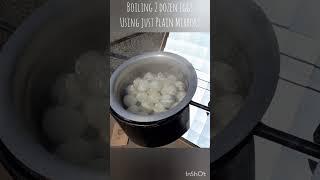 Boiling Two Dozen Eggs with Just Plain  Mirrors: Fuel-less Cooking #zeroemission #shorts #trending