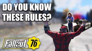 8 Unwritten Rules You Should Know About | Fallout 76