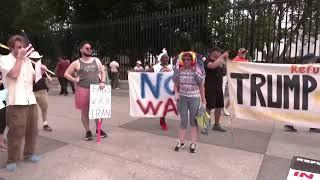 Iran Nuclear: Activists in Washington protest war in Iran