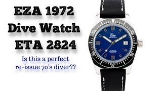 Eza Automatic 1972 Un-Boxing. A Perfect 70s inspired dive watch re-issue.