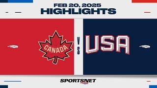 4 Nations Face-Off Final Highlights | Canada vs. USA - February 20, 2025