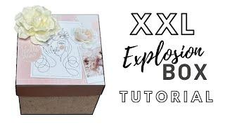 XXL Explosion Box with A4 paper | Tutorial