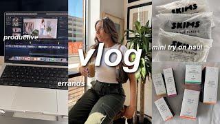 DAYS IN MY LIFE VLOG | shopping, mini try on haul + unboxing, being productive, new nails, & more!