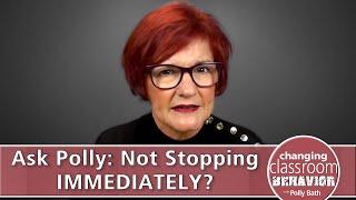 Ask Polly Bath: Not Stopping IMMEDIATELY?