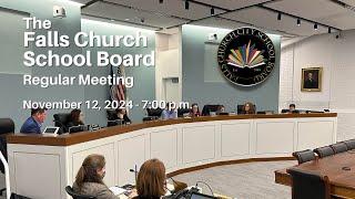 Falls Church School Board - November 12,  2024