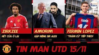 TIN MAN UTD 15/11: ZIRKZEE HẾT CỬA Ở LẠI, AMORIM GẶP RIÊNG SIR ALEX, 100TR EURO CHO FERMIN LOPEZ?