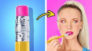 BEAUTY HACKS || Easy Crafts Tips and DIY School Supplies by 123 GO! Planet