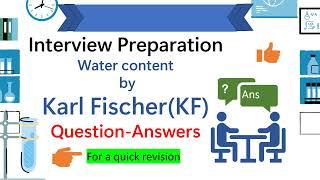 Commonly asked interview question answer on Karl-Fischer (KF titration)|| KF Principle