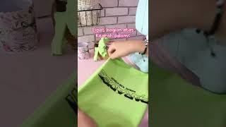 Diy bikin tas serut dari kain sisa lengan