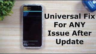 The Samsung Universal Fix For ANY Issue After ANY Update! - An Advanced Users Trick