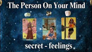 THE PERSON ON YOUR MIND (secret-feelings)   #timeless Tarot Psychic Reading! * Pick A Card *