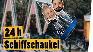 24 Stunden auf der Schiffschaukel mit Ari und Meini | Challenge Monat Finale || Das schaffst du nie!