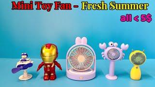 Mini Toy Fan-With lights Cartoon Fashion USB Fan Portable| Unboxing And Review