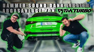 Audi RS3 8Y (GY) | Loudest legal Exhaust | BTM TURBO Abgasanlage | Soundcheck | Test | Fahraufnahme