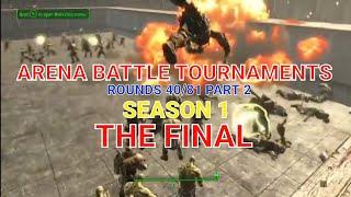 #fallout4 FULL VID ARENA BATTLE TOURNAMENT (SEASON 1 PART 2) FROM ROUNDS 40/81 THE FINAL