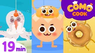 Kids animation | How to make Lunch box + More episodes 19min | Como Cook